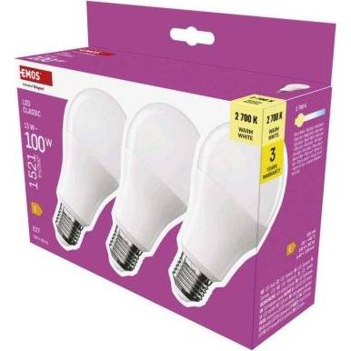 LED žárovka Classic A60 / E27 / 13 W (100 W) / 1521 lm / teplá bílá EMOS