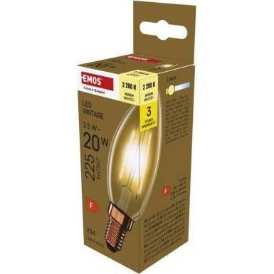 LED žárovka Vintage svíčka / E14 / 2,5 W (20 W) / 225 lm / teplá bílá EMOS Lighting