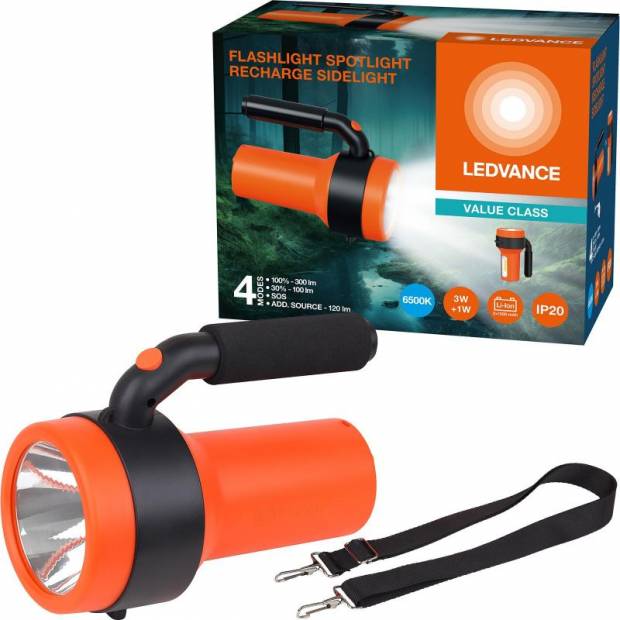 Ledvance 4099854175787 LED svítilna  FLASHLIGHT SPOTLIGHT SIDELIGHT 2400mAh s funkcí powerbanky