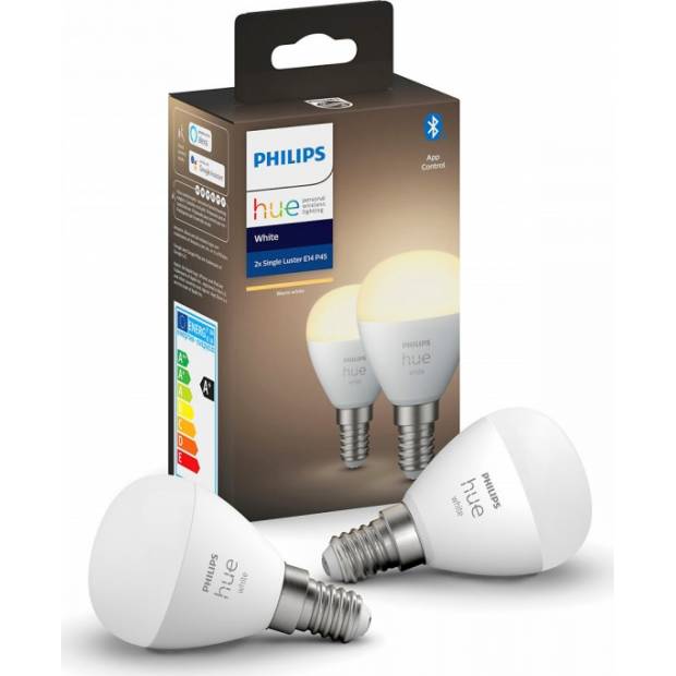 Hue Bluetooth 2x žárovka P45 LED E14 5,7W 470lm 2700K Massive