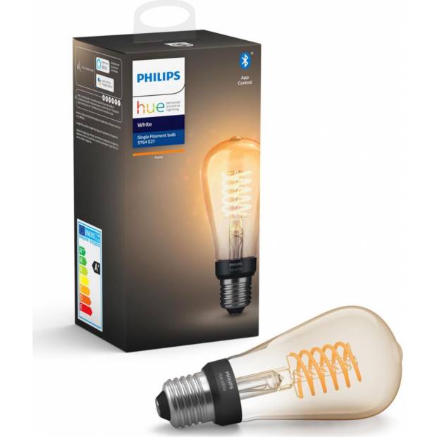 Hue Bluetooth LED White žárovka Filament E27 ST64 7W 550lm 2100K Massive