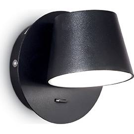 Nástěnné bodové LED svítidlo Ideal Lux Gim AP1 nero 167121 černé Massive