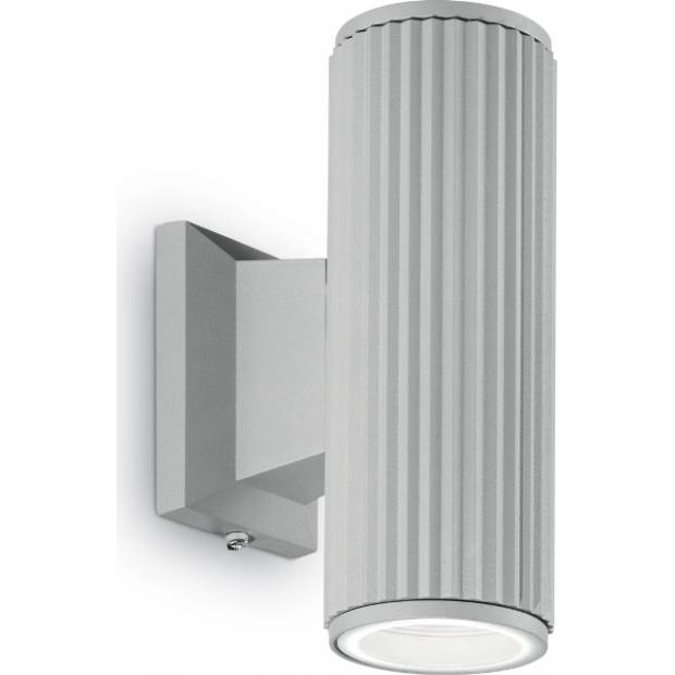 Venkovní nástěnné svítidlo Ideal Lux Base AP2 grigio 129440 šedé IP44 Massive