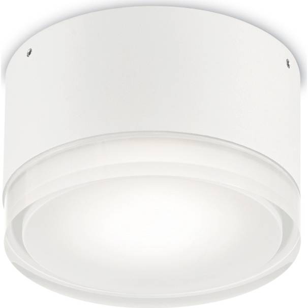 Venkovní stropní a nástěnné svítidlo Ideal Lux Urano PL1 small bianco 168036 bílé 12cm IP44 Massive