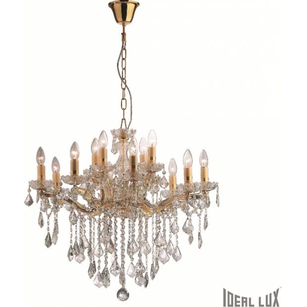 Závěsné svítidlo Ideal Lux Florian SP18 oro 075181 zlaté 86cm Massive