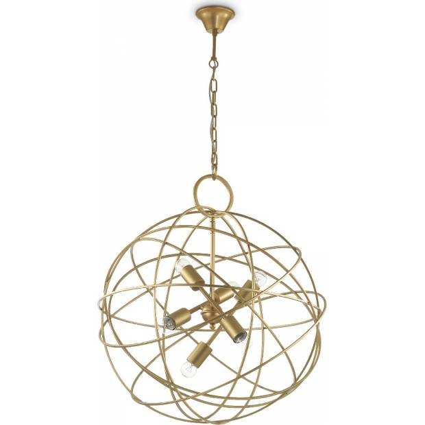 Závěsné svítidlo Ideal Lux Konse SP6 oro 156026 zlaté 60cm Massive