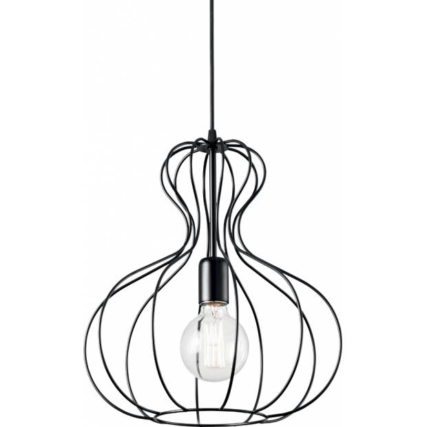 Závěsné svítidlo Ideal Lux SP1 Ampolla-1 SP1 148502 černé 35cm Massive