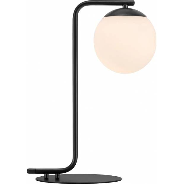 NORDLUX 46635003 Grant - Stolní opálová lampa 41cm, černá Nordlux