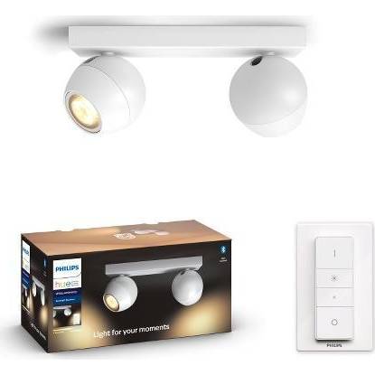 Hue Buckram SVÍTIDLO BODOVÉ LED GU10 2x5W 2x350lm 2200-6500K, bílá BT Philips