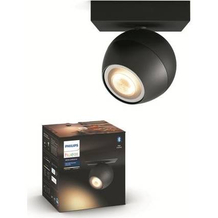 Hue Buckram SVÍTIDLO BODOVÉ LED GU10 5W 350lm 2200-6500K, černá BT Philips