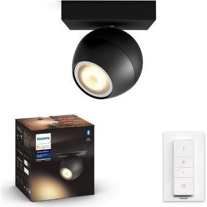 Hue Buckram SVÍTIDLO BODOVÉ LED GU10 5W 350lm 2200-6500K, černá BT Philips