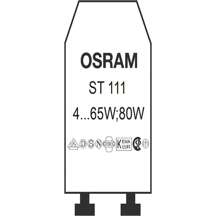 Osram ST111 starter fluorescent lamp old-fashioned lamp T5T8 starter 4-65W  universal take-off jump bubble