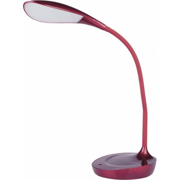 LED stolní lampa DEL-1321, červená s USB EMOS Lighting